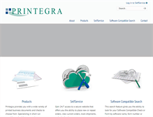Tablet Screenshot of printegra.com